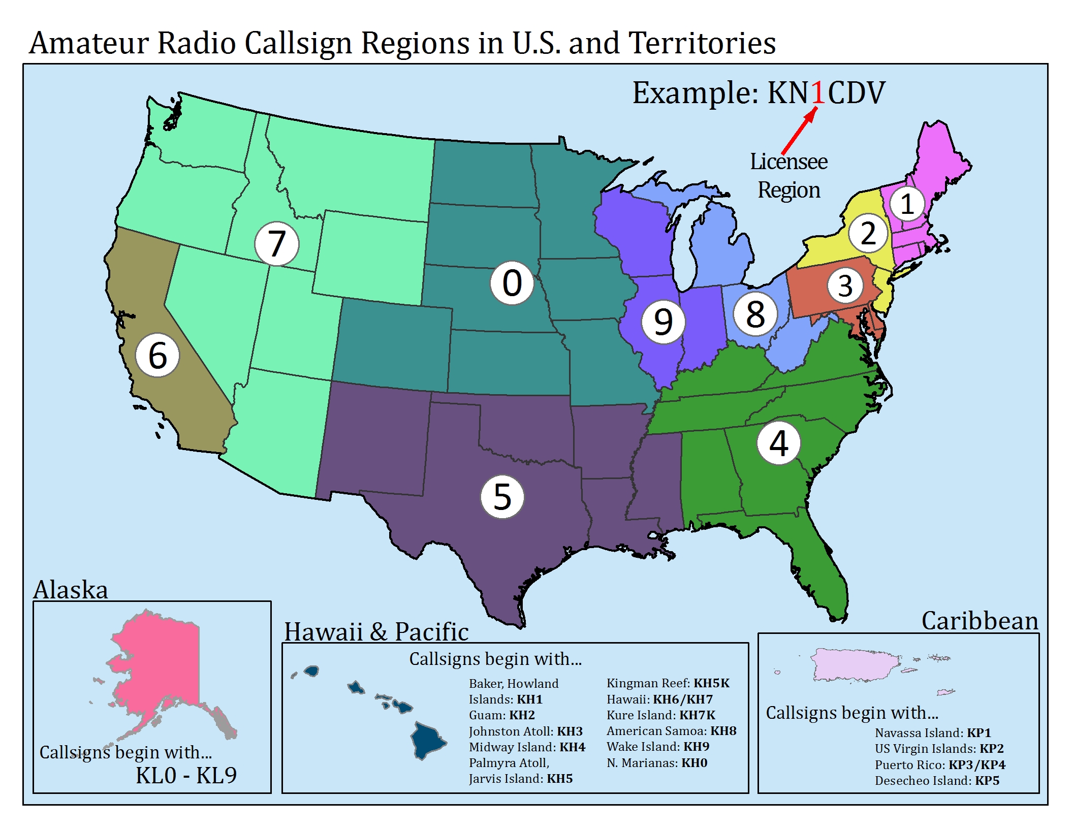 amateur radio international zone map